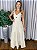 VESTIDO LONGO DECOTE LAÇO LISTRADO - Imagem 1