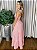 VESTIDO LONGO DECOTE LAÇO LISTRADO - Imagem 6