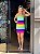 VESTIDO CURTO MODAL TUBINHO COLORIDO - Imagem 3