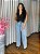 CALÇA JEANS WIDE LEG MARMORIZADA - Imagem 1
