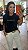 T-SHIRT BASIC GLITTER BLACK JOHN JOHN - Imagem 1