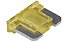 Fusível Mini Elemento Curto - Amarelo 20A Hikari - 10 un. - Imagem 1