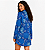 Camisola Mg Longa Azul Floral - Imagem 2