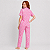 Pijama Mg Curta Rosa Floral - Imagem 2