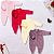 Kit 4 Peças Macacão Bebe Plush Liso Veludo Macio Menina - Imagem 1
