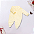Kit 4 Peças Macacão Bebe Plush Liso Veludo Macio Menina - Imagem 3