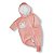 Kit 3 Peças Macacão Bebe Plush  Com Ziper Bordado Capuz Pelúcia Menina - Imagem 2