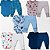 Kit 10 Peças Body E Mijão Estampado 100% Algodão Menino - Imagem 1