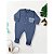 Kit 4 Peças Macacão Bebe Bordado Canelado Menino Vira Pé - Imagem 5