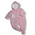 Kit 3 Peças Macacão Plush Bebe Bordado Variados Capuz Pelúcia Menina - Imagem 2