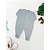 Kit 4 Peças Macacão Malha Liso Macio Bebe 100% Algodão Menino - Imagem 4