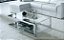Mesa de Centro em Aço Inox Polido Sala de Estar Valencia - Imagem 1