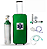 Kit Oxigenio 5 Litros – Com Bolsa Rodinha Sem Carga - Imagem 1