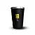 Copo Black Erva Térmico de Plástico Preto c/ Alumínio 300ml Black Erva - Imagem 1