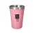 Copo Black Erva Térmico de Plástico Rosa Bebe c/ Alumínio 300ml - Imagem 1