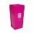 Copo de Plástico Black Erva Quadrado Rosa 350ml - Imagem 1