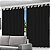 Cortina Blackout Preto com ilhos - 280x140cm - Imagem 2