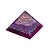 Orgonite Pirâmide Do Amor Quartzo Rosa e Cristal 3 Cm - Imagem 1