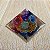 Orgonite Pirâmide 7 Chakras com Flor de Lótus 4cm - Imagem 3