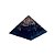 Orgonite Pirâmide Recomeço Jaspe Dálmata e Hematita 4cm - Imagem 1