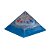 Orgonite Pirâmide 7 Chakras 6cm - Imagem 1