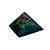 Orgonite Pirâmide Saúde Quartzo Verde e Esmeralda 4cm - Imagem 1