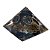 Orgonite Pirâmide Ação Psicológica Superação dos Medos Turmalina e Pirita 4cm - Imagem 1