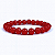Pulseira Jade Vermelha 8mm Pedra Natural Força e Energia - Imagem 1