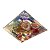 Orgonite Pirâmide 7 Chakras Alinhamento 4cm Flor de Lotus - Imagem 1