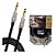 Cabo P10 Mono Blindado Profissional Banhado Ouro Mxt 3mts - Imagem 1