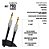 Cabo P10 Mono Blindado Profissional Banhado Ouro Mxt 5mts - Imagem 4