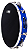 PANDEIRO ABS AZUL 10 PELE POLY PRETA - Imagem 1