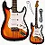 GUITARRA ELETRICA STRATOCASTER SUNBUSTER MXT MST-SW6S - Imagem 2