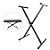 SUPORTE EM X PARA TECLADO MUSICAL - MOD: Q-X10 MXT - Imagem 1