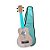 UKULELE SOPRANO 21 ABS TAMPO TIPO FLAMED OKUME AZUL C/CAPA SERIE COLOR WINNER - Imagem 1