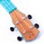 UKULELE SOPRANO 21 ABS TAMPO TIPO FLAMED OKUME AZUL C/CAPA SERIE COLOR WINNER - Imagem 2