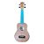 UKULELE SOPRANO 21 ABS TAMPO TIPO FLAMED OKUME AZUL SERIE COLOR WINNER - Imagem 1