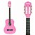 VIOLÃO MXT ACÚSTICO COM TENSOR E CORDAS DE NYLON ROSA 38C-NPT - Imagem 2