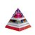 Orgonite Personalizado Pirâmide com Hematita Magnetizada 16cm - Imagem 3