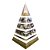 Orgonite Pirâmide de 62cm com Hematitas Magnetizadas - Dourada - Imagem 1