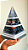 Pronta Entrega Orgonite Pirâmide de 30cm com Hematitas Magnetizadas - Prata - Imagem 1