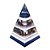 Orgonite Pirâmide de 26cm com Hematitas Magnetizadas - Azul - Imagem 1