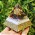 Pronta Entrega Orgonite Pirâmide de 7cm - Dourado - Imagem 1
