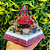 Orgonite Pirâmide de 10cm - Rosa - Imagem 1