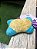 Brinquedo Pelucia Osso Amarelo Com Azul - Imagem 1