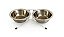 TIGELA DE INOX DUPLA C/ SUPORTE-SSDB 1(DIAM 11CM) - Imagem 1