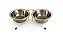 TIGELA DE INOX DUPLA C/ SUPORTE-SSDB 3 (DIAM 17CM) - Imagem 2