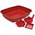 Kit Cat Vermelho - Bandeja, 2 Comed E Pa Hig Mista - Imagem 1