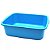BANDEJA ELITE AZUL 46X38X15CM - Imagem 1