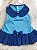 VESTIDO FLORES/BOLINHA AZUL G - Imagem 1